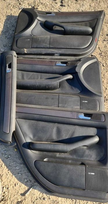 boczki skóra skórzane boczek drzwi Audi A6 C5