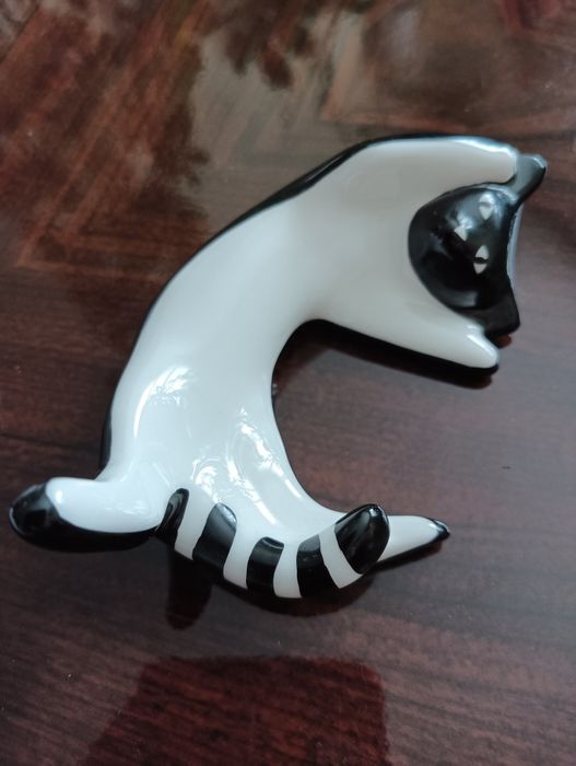 Kot Milusiński figurka porcelanowa AS Ćmielów