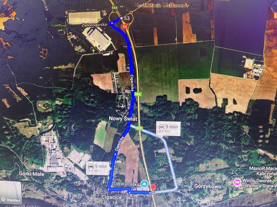 Działka budowlana Górzykowo / Cigacice ok 30 arów 3000m2   150/m2