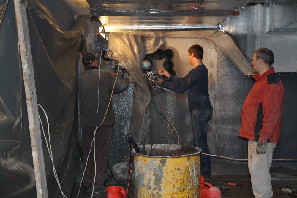 Алмазное сверление отверстий, резка бетона, бурения железобетон.