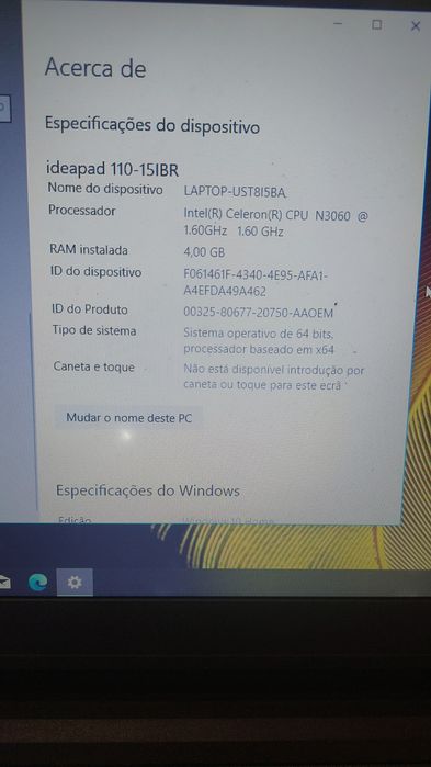 Computador lenovo