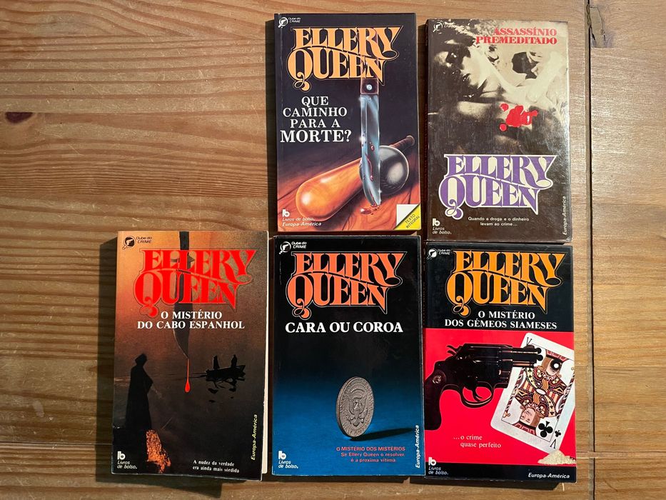 Pack 5 livros - Clube do Crime - Ellery Queen (portes grátis)