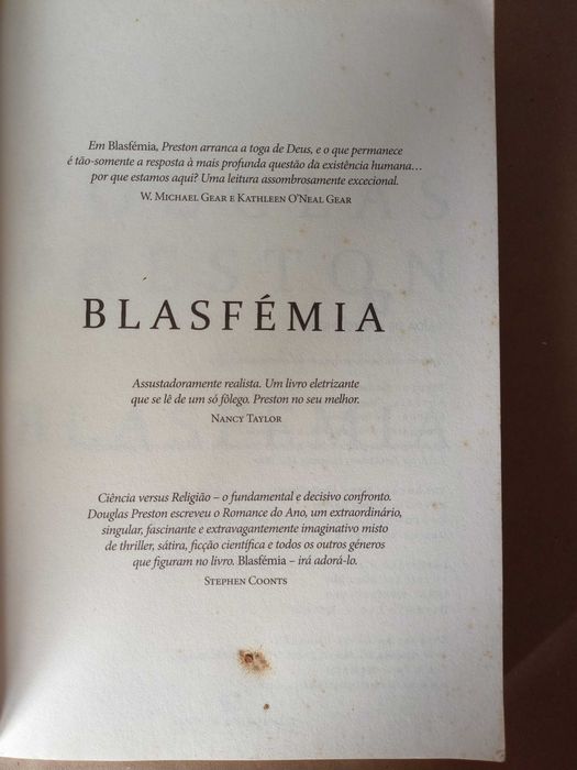 Blasfémia de Douglas Preston