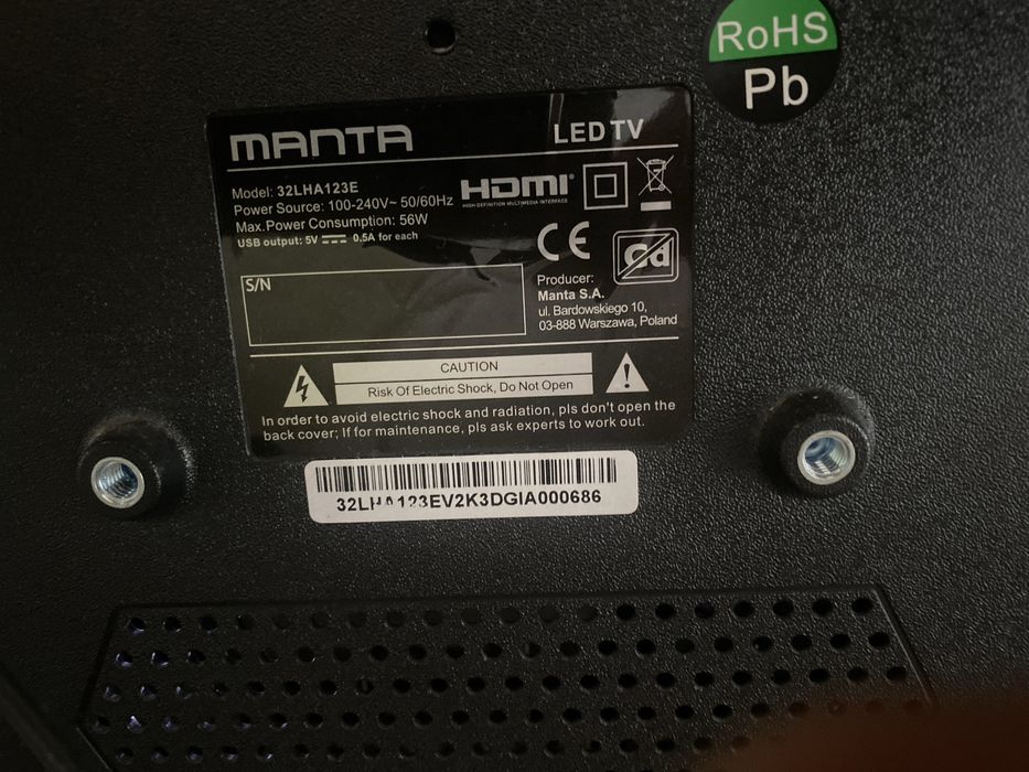 Telewizor manta 32 cale