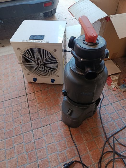 Bomba calor piscina 10 a 20 m3 + bomba de água