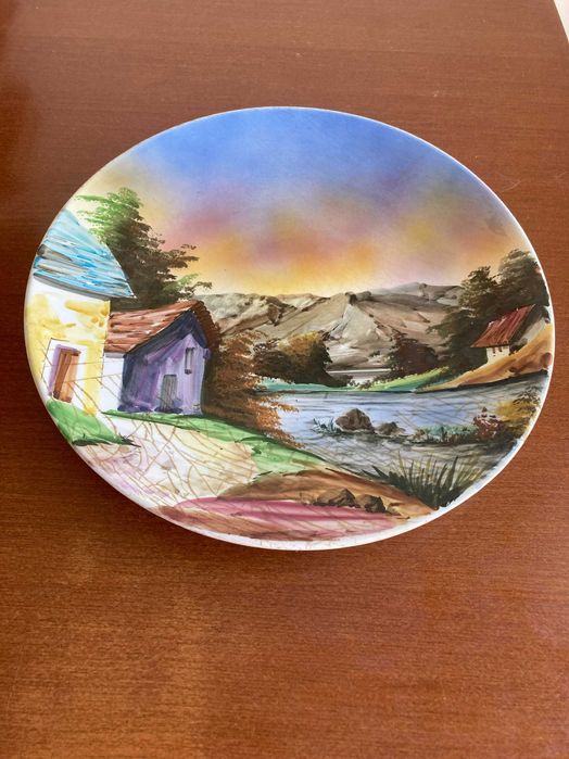 Prato Grande Parede - Pintado à Mão - PL