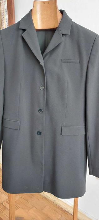 Conjunto casaco e calça cor preta, Zara