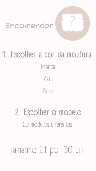 Molduras/quadros personalizadas A4 | Bebé64750561191298125