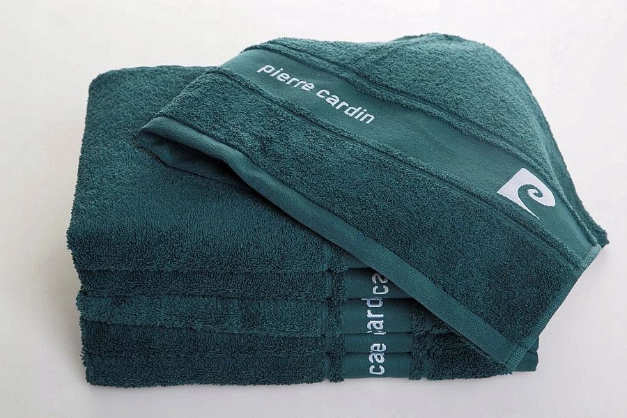 Ręcznik Kąpielowy 50x100 Bawełniany Frotte Pierre Cardin Nel Turkusowy