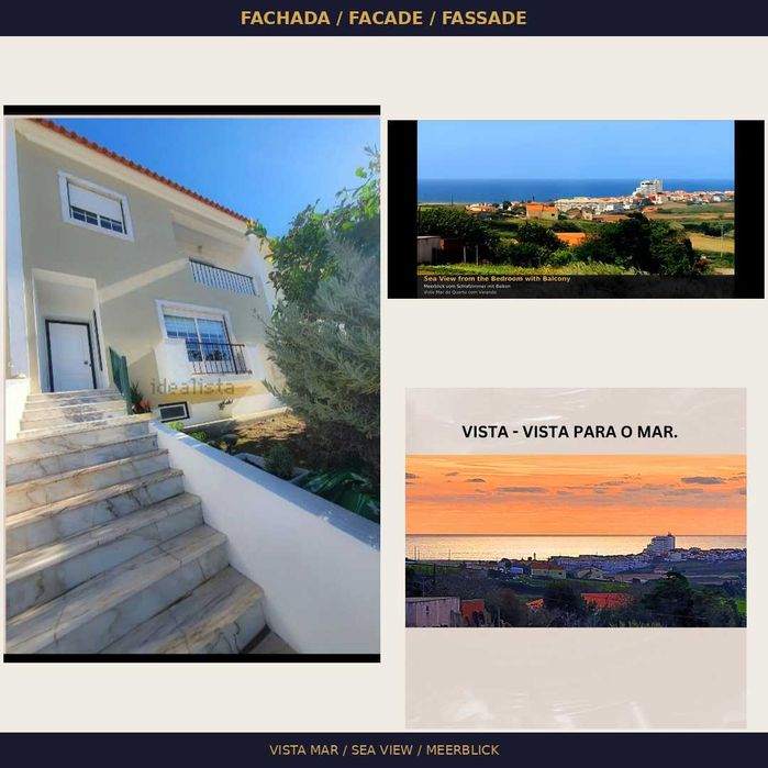 Moradia com vista mar, espaços adicionais, no Distrito de Lisboa