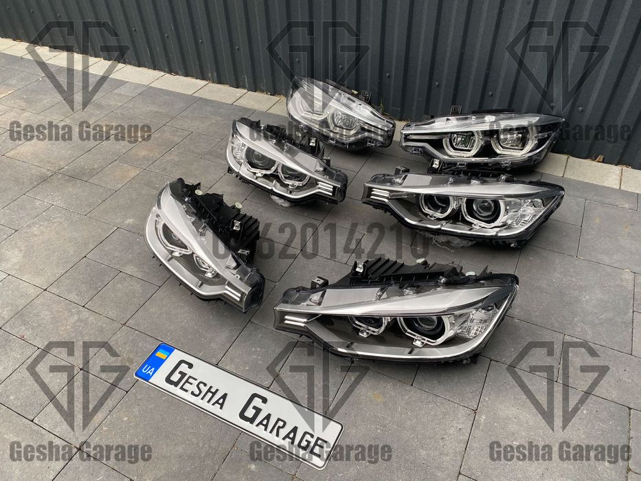 Комплект фар BMW БМВ F30 F31 рест дорест full led xenon lci halogen