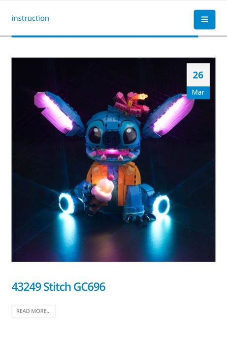 Lego освітлення різне  для Stich  Minecraft The sword outpost