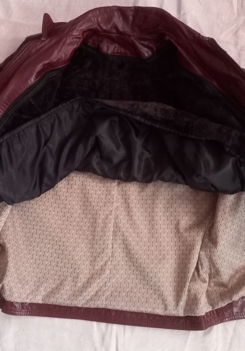 Чоловіча шкіряна    куртка   р . 3XL