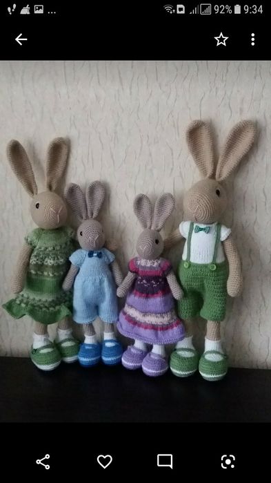 Продам в'язані іграшки ручної роботи.
