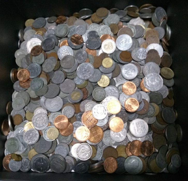 Lote de 20 kilos de moedas portuguesas