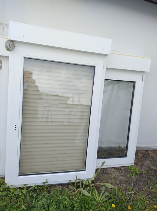 Sprzedam okno używane z Niemiec 155wys 95szer z roleta zewnętrzna
