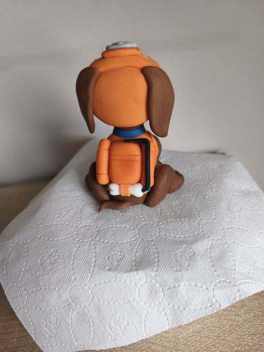 Piesek Zuma z bajki Psi patrol z masy cukrowej