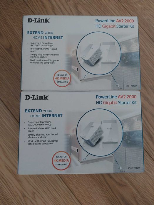 PowerLine D-Link DHP-701AV: 2 packages, 4 devices64585754654979121