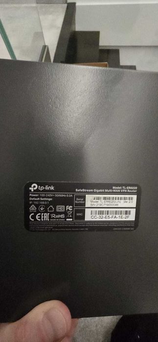 Tp-link model: TL-ER6020