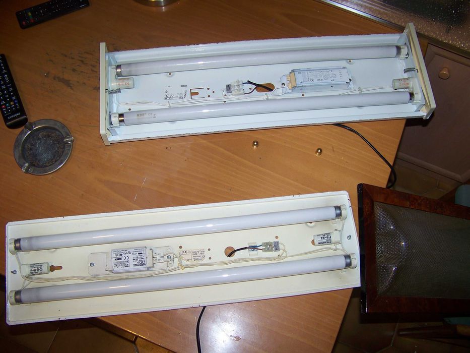 armaduras de iluminação 2 x 36 w