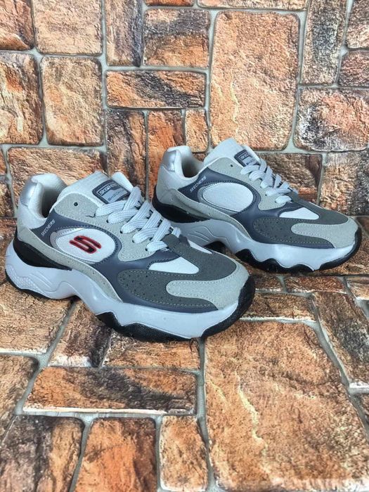 Кроссовки подростковые SKECHERS серые