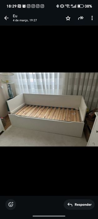 Cama Dupla sofá com um colchão