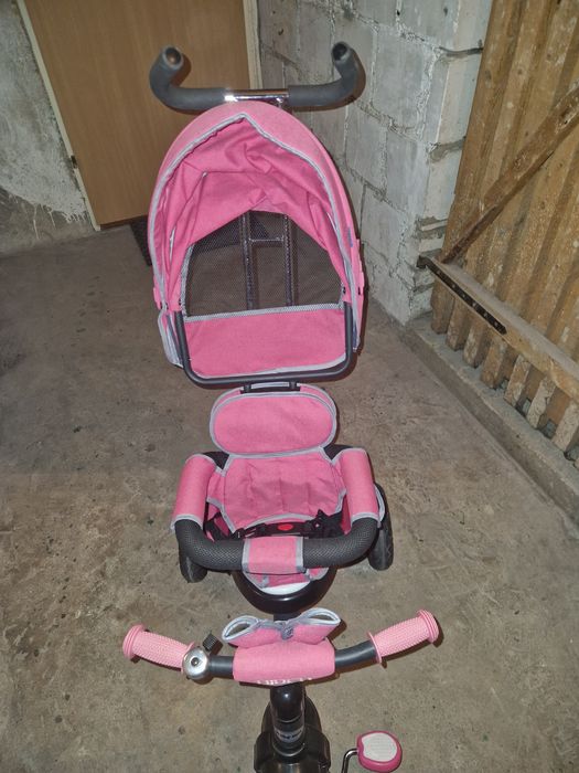 Roweryk trójkołowy różowy