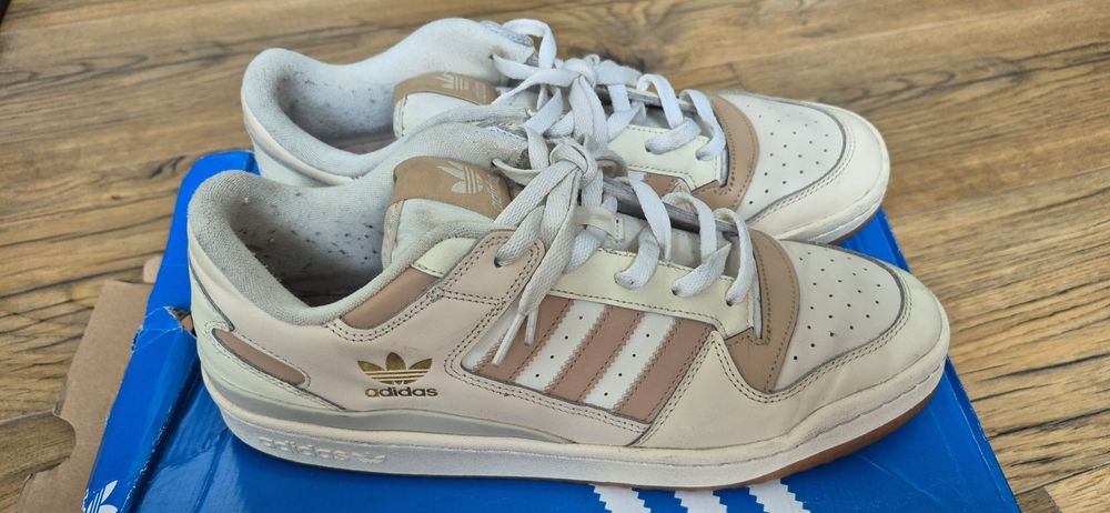 Adidas forum low cl hq1492 - beżowe
