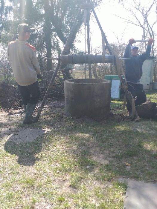 Углубить колодец.Чистка Углубление криниць.Канализации септикі.Траншеі