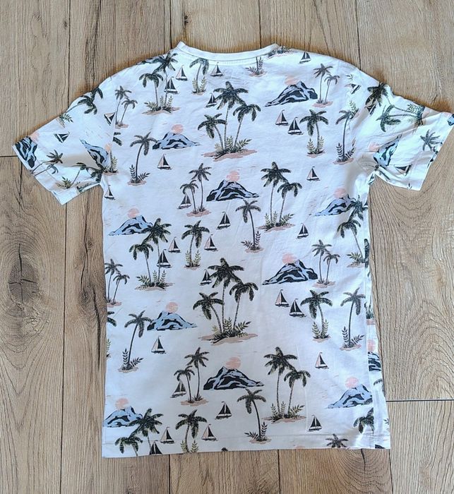 Koszulka t-shirt męski w palmy Sinsay XS Regular