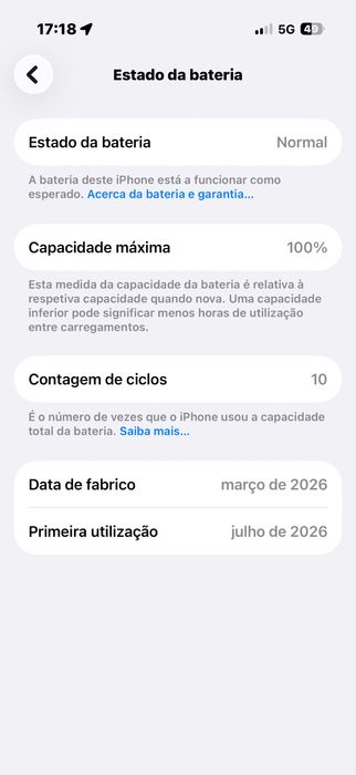 Iphone 17 256gb fatura e garantia - vende/troca