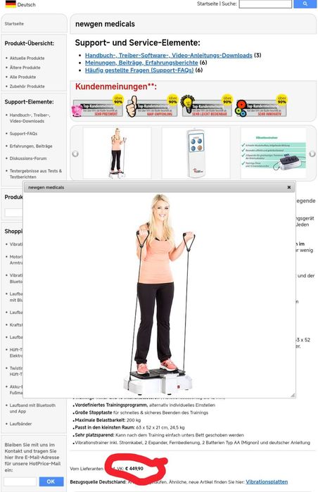 Plataforma vibratória newgen medicals