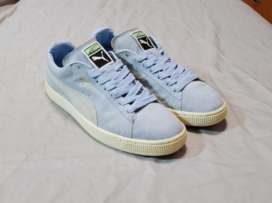 Puma Suede EUR40.5 26см Кросівки жіночі замшеві блакитні