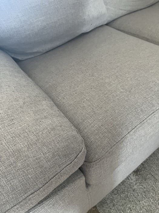 Sofá chaise-longue JYSK cinzento – 3 lugares