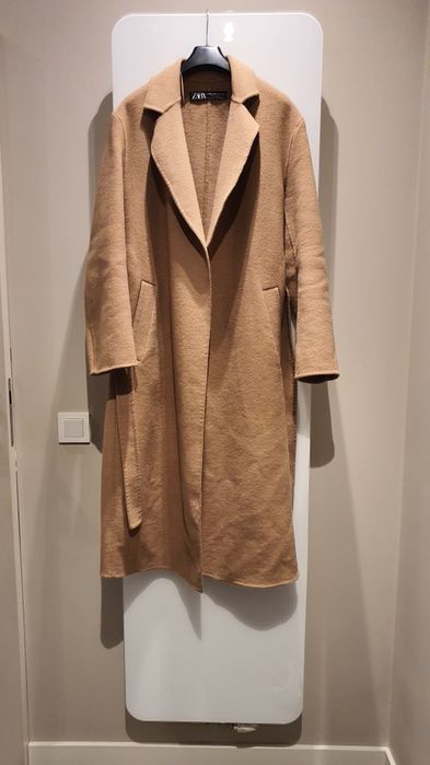 Płaszcz Zara Kamelowy