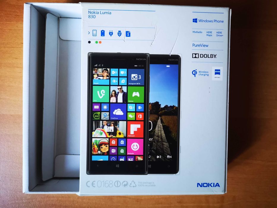 nokia  lumia 830 jak nowy, 3 etui i pudełko !