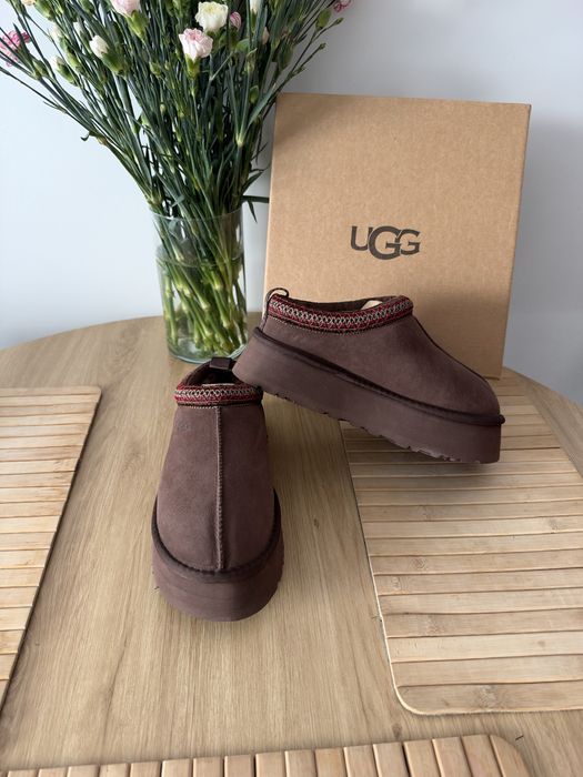 UGG Tazz Chocolate Dark Brown Platform Platforma