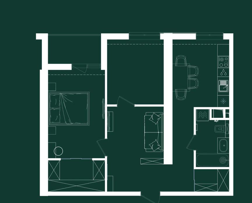 2-rooms apartment apartment by the address st. Kulikovo pole pl Oktyabrskoy revolyutsii pl (area 62,5 m²) - Atlanta.ua - photo 9