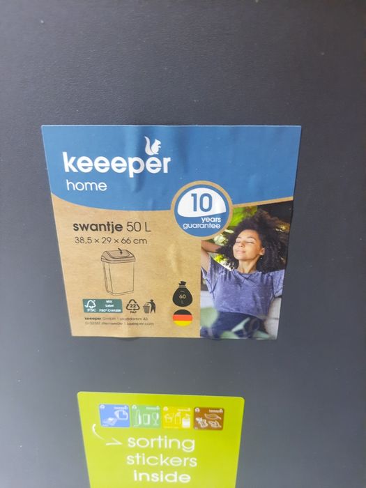 Kosz na śmieci keeper 50l