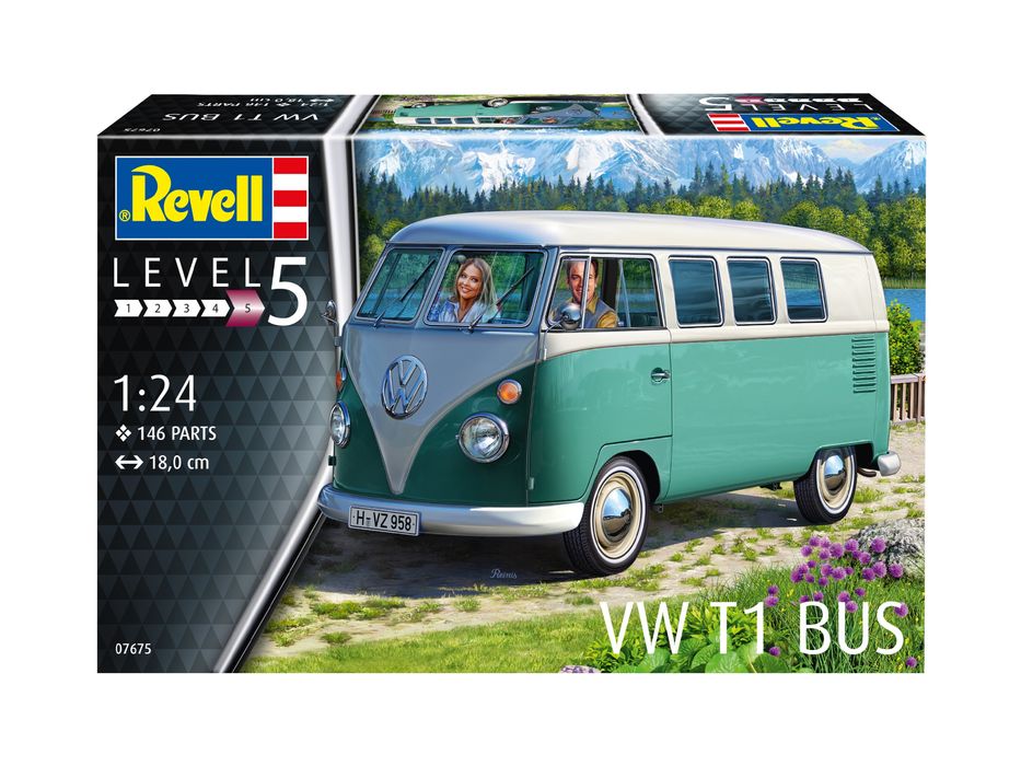 SAMOCHÓD model 1/24 Revell 07675 VW T1 BUS