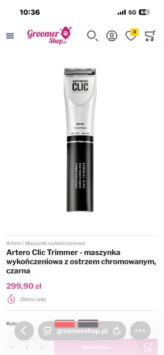 Artero clipper  maszynka do golenia