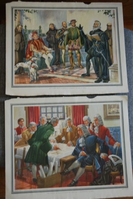 Ilustração de calendário de 1950 - Imagens Históricas