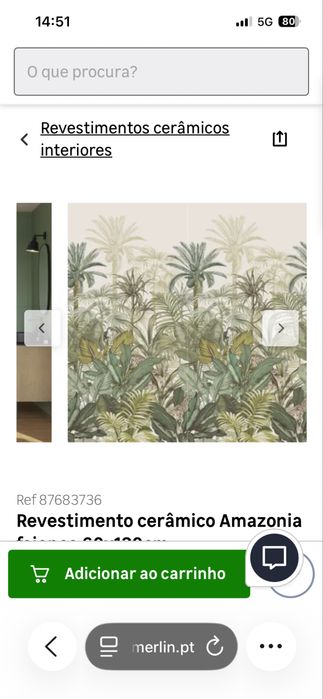 Revestimento cerâmico Amazonia (0,60x1,20)- 5 caixas (10 peças) ainda embaladas