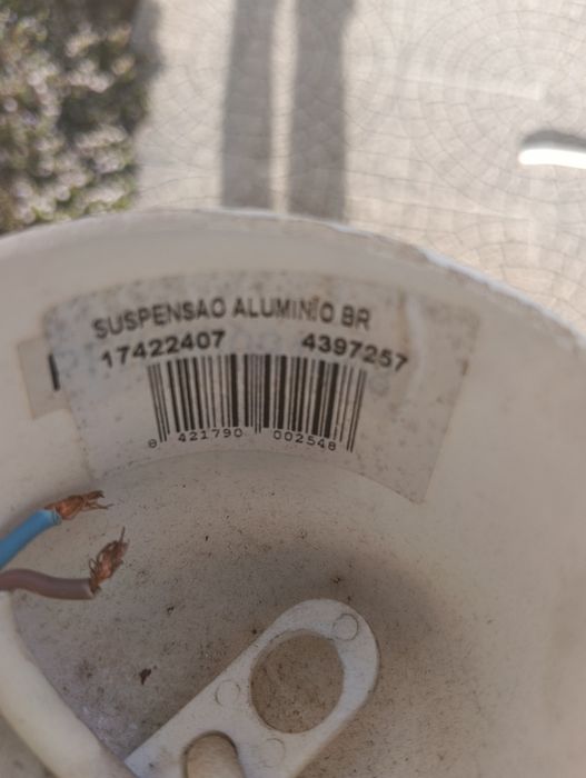 Candeeiro de teto tipo industrial