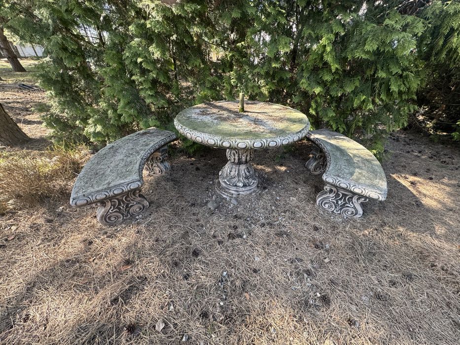 Stoły i ławki betonowe