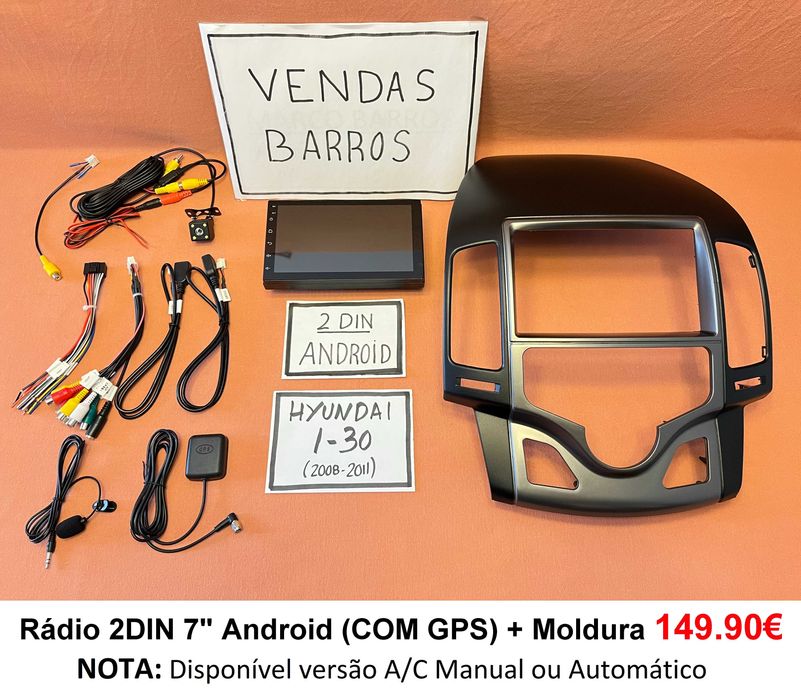 Rádio 2DIN • Hyundai i-30 • (2008 a 2017) • Android [4+64GB] i30