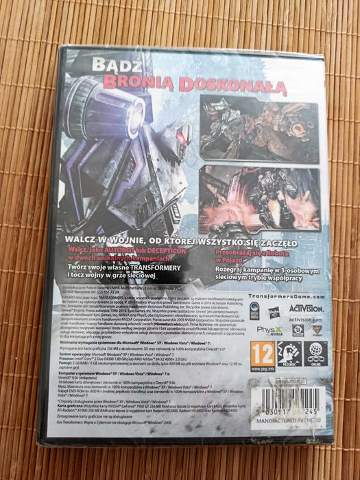 Transformers Wojna o Cybertron PC DVD nowa folia PL
