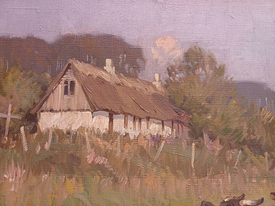 Stary obraz na płótnie SOREN EDSBERG ANDERSEN 1945 - 2021