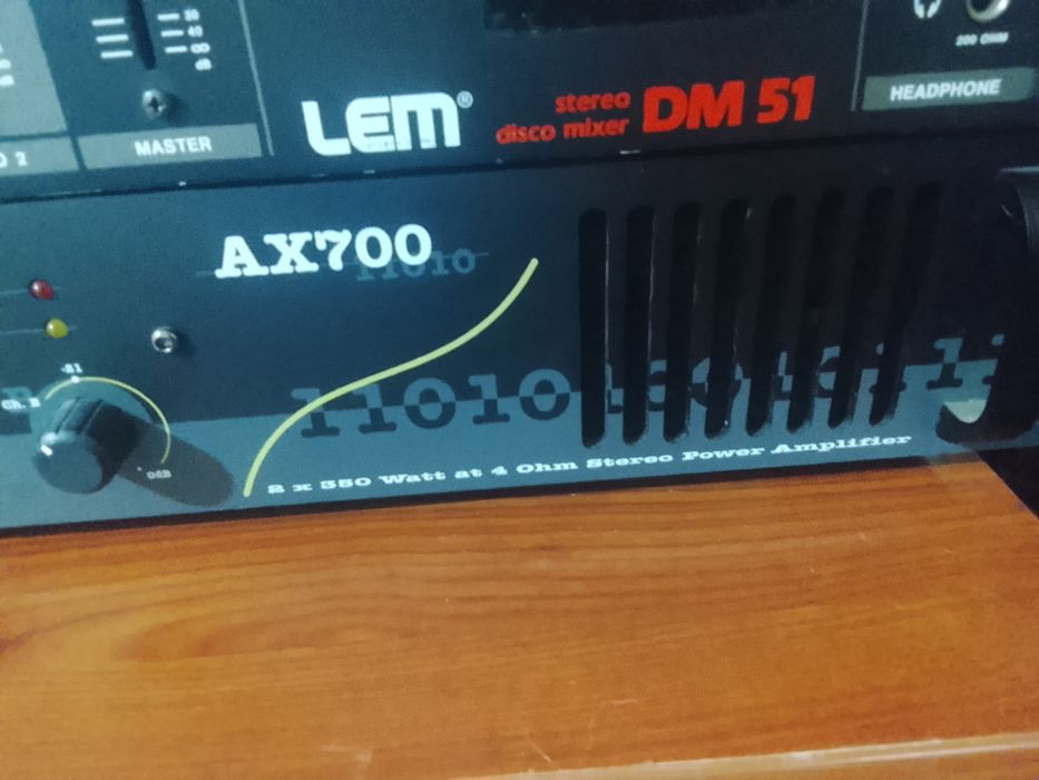 Mesa de som mais amplificador