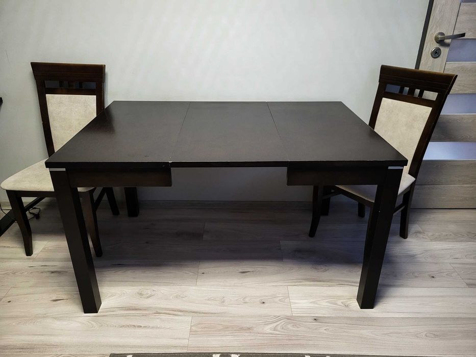 Stół rozkładany do salonu jadalni 90cm x 90-180cm